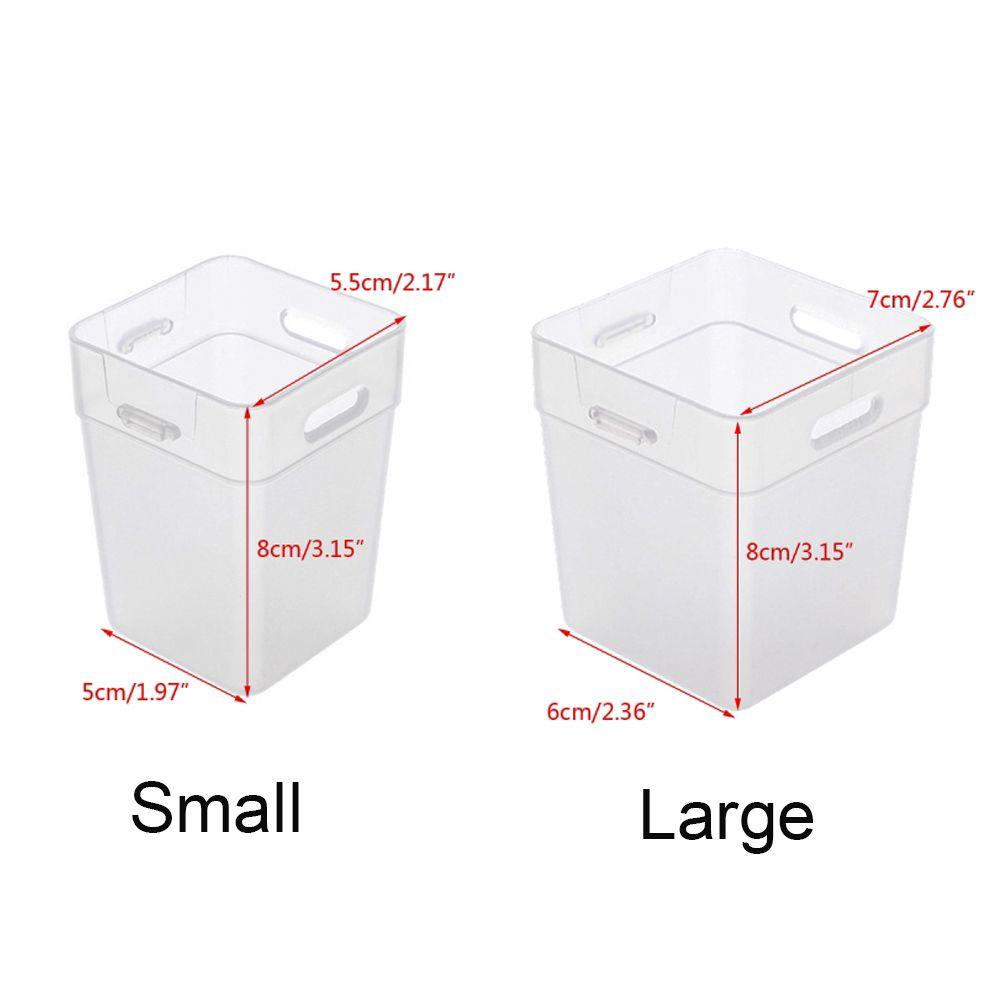 Chookyy 2Pcs /pack Kotak Penyimpanan Portable Hemat Ruang Rak Freezer Kulkas Multifungsi