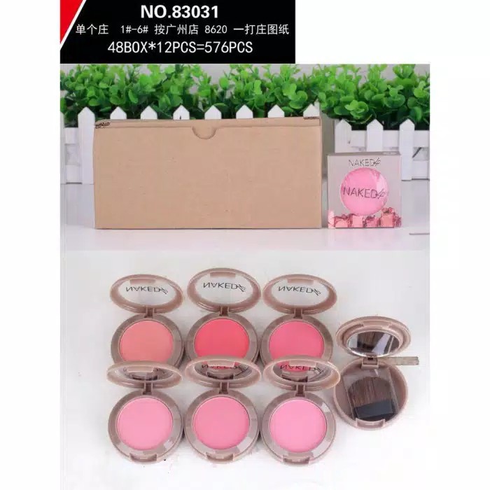 (CYBER) COD TERBARU BLUSH ON PIGMENTED NAKED4 BLUSH ON SINGLE (SATUAN)