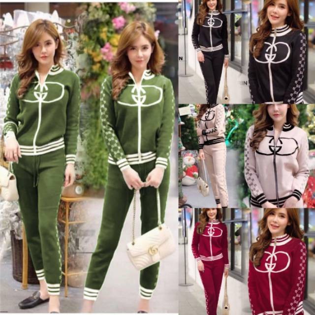 Ms Set Jaket Rinrin stelan training wanita