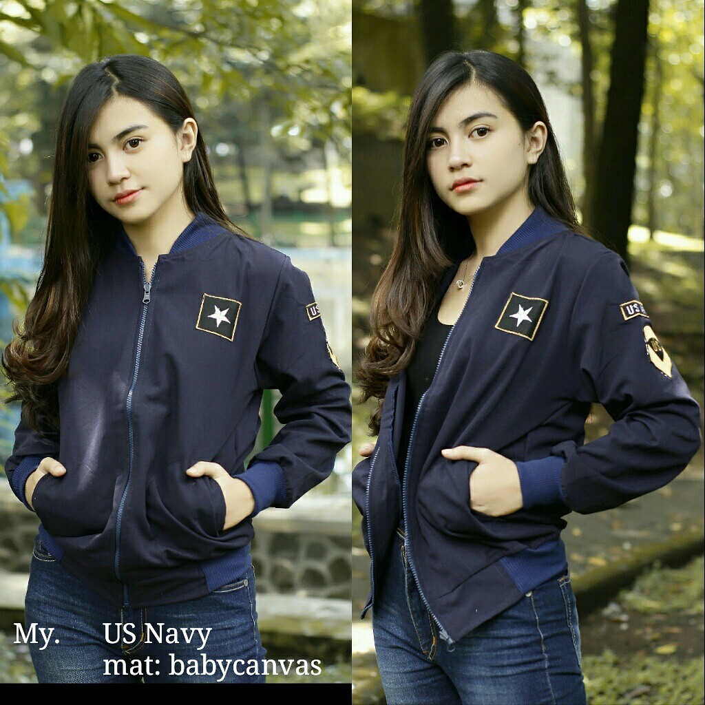 Jaket Bomber US Navy