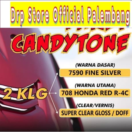 Paket Pengecatan Candytone Red Sapporo Cat Candy tone Murah