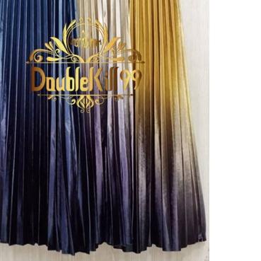 ☛ GROSIR ROK IMPORT / ROK GRADASI BLUDRU PLISKET PANJANG IMPOR Ω