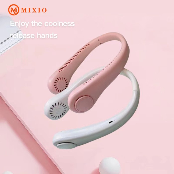 MIXIO M68 Smart Lazy Neck Fan/Kipas Angin Leher Portable USB Charger