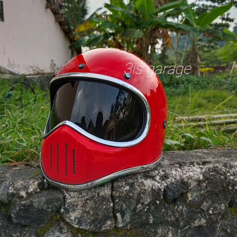 HELM CAKIL M3O SIMPSON M50 FULL FACE RETRO KLASIK