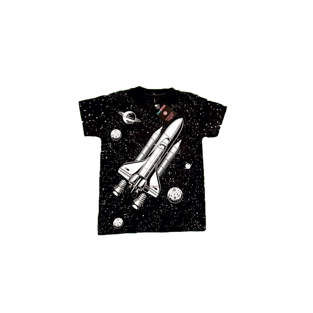 Baju / Kaos Distro Anak Laki Laki dan Perempuan/ Unisex / Baju / Motif Roket-1