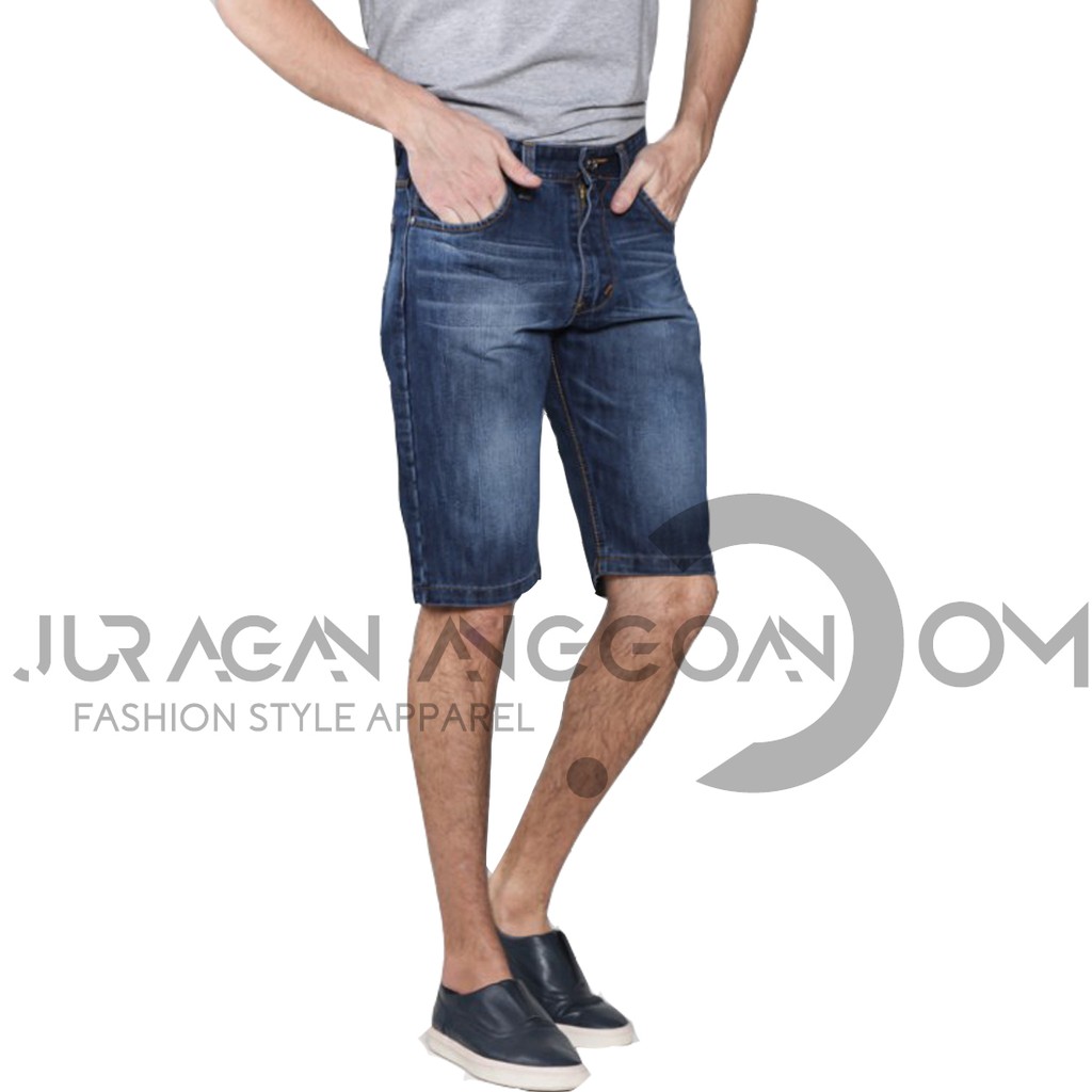 Celana Jeans Pendek Pria Premium | Original Hugo Gold By Juragan Anggoan
