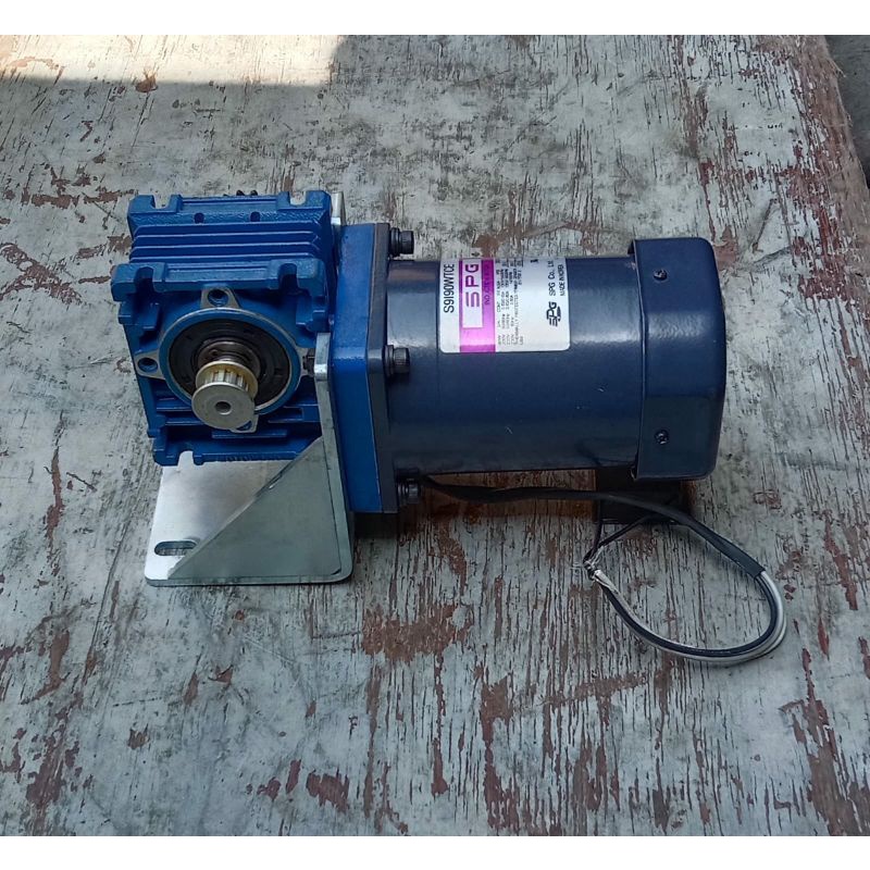 Ac Motor Gearbox S.P.G Model Worm Gear 220V Rati 1:50 27Rpm