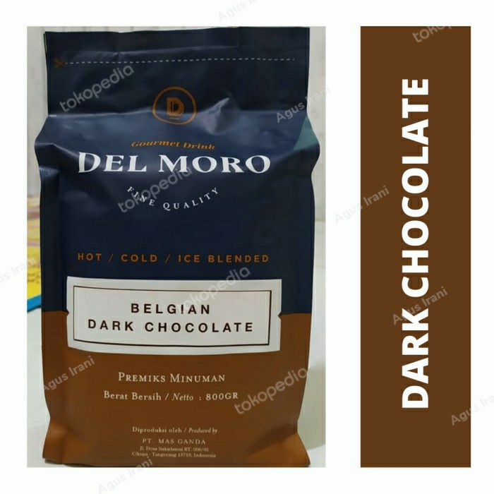 

DELMORO BELGIAN DARK CHOCOLATE 800 GR DEL MORO BUBUK COKLAT POWDER