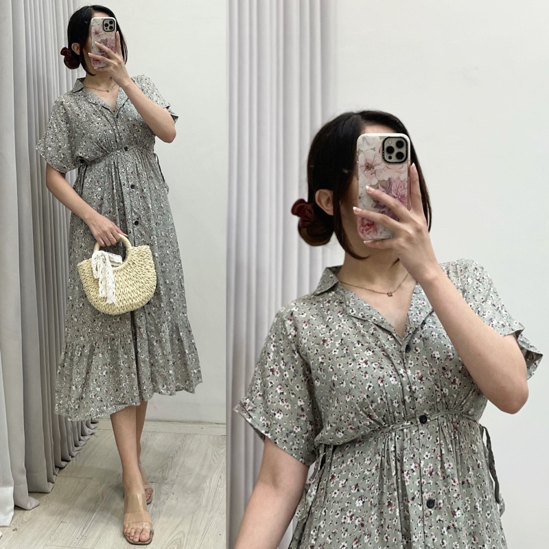 Daster Amariel Vibi Homewear-Vib: Sage Camo