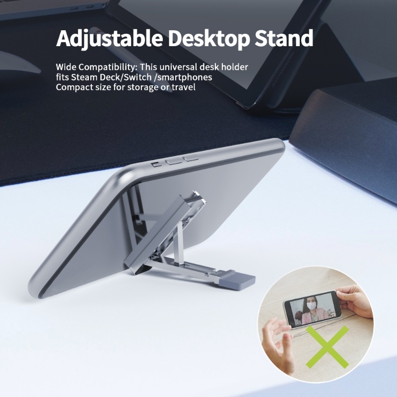 Case Pelindung Bahan TPU Dengan Stand Base Anti Slip Tahan Banting Untuk Steam Deck