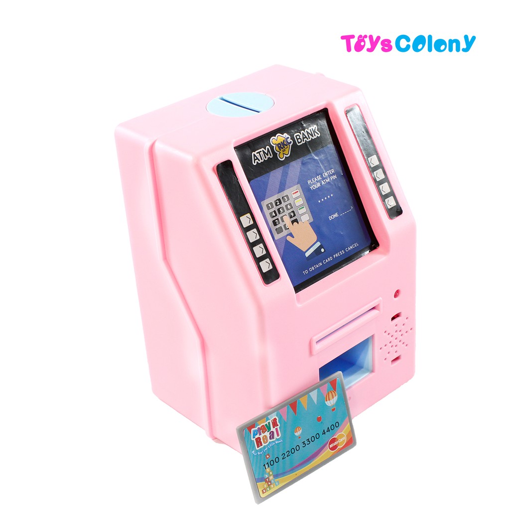 MAINAN ANAK PLAY IT REAL MINI ATM BANK RKC10018-1