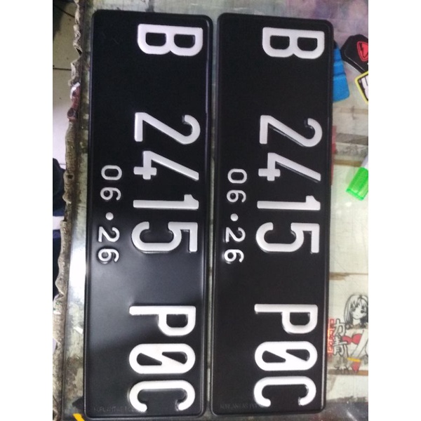 CUTTING STIKER PLAT MOBIL BAHAN REFLEKTIF (MEMANTULKAN CAHAYA) TERLARIS TERMURAH