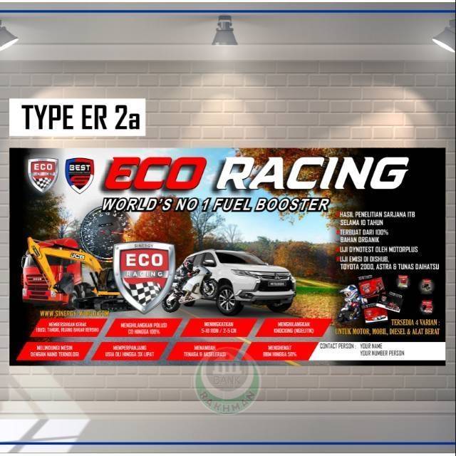 Spanduk Eco Racing gambar spanduk