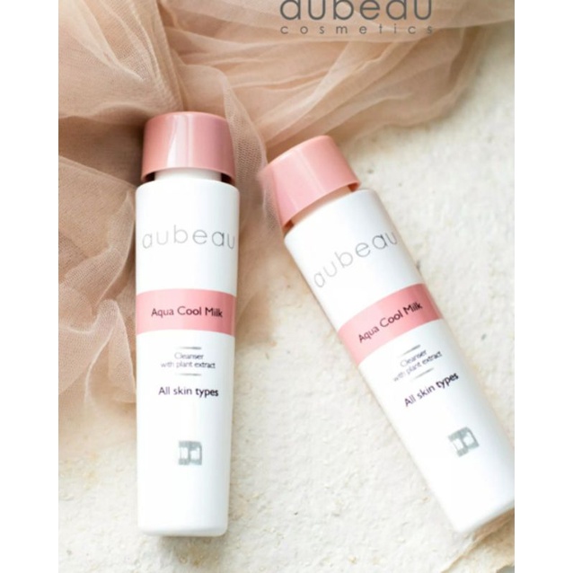 Aubeau Aqua cool milk 110 ml /susu pembersih wajah untuk semua jenis kulit , promo cuci gudang
