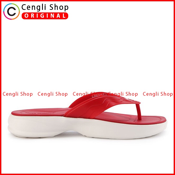 SANDAL JEPIT WANITA HUSH PUPPIES ORIGINAL CASUAL BRANDED RED HW11