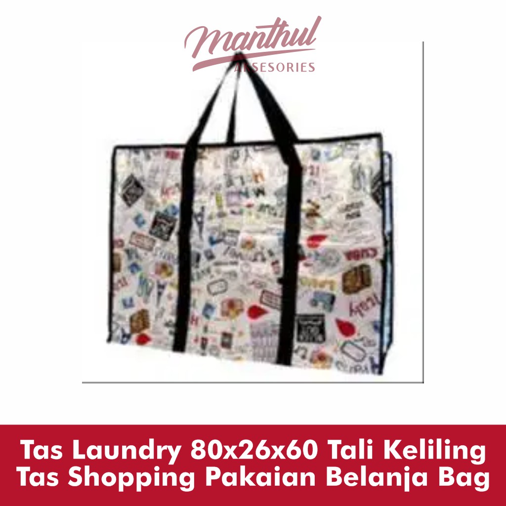 Tas Laundry  Tali Keliling Tas Shopping Pakaian Belanja Bag