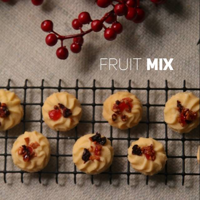 

Kue Kering Fruit Mix HomeMade Roombutter Cookies Lebaran, Natal, Tahun Baru, Imlek, Parcel Bingkisan