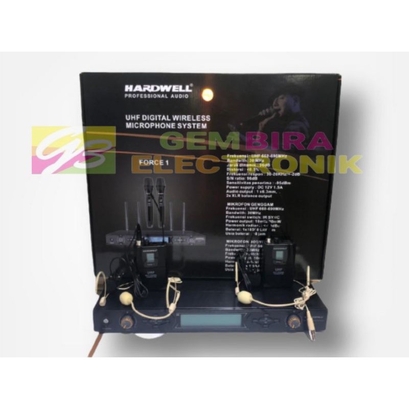 Mic Wireless Hardwell Force1 Force 1 Original Hardwell