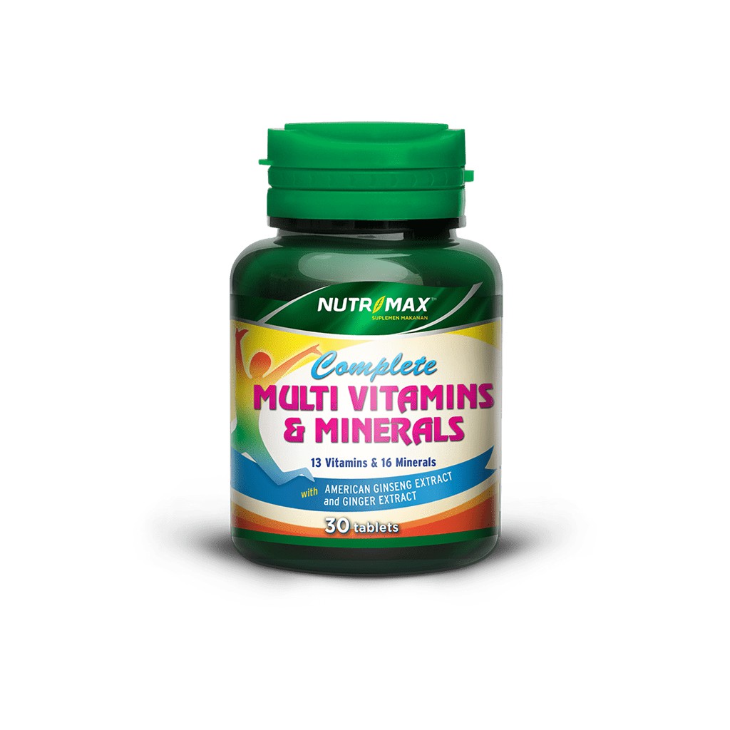 Complete Multivitamins dan Minerals Nutrimax 30 Tablet