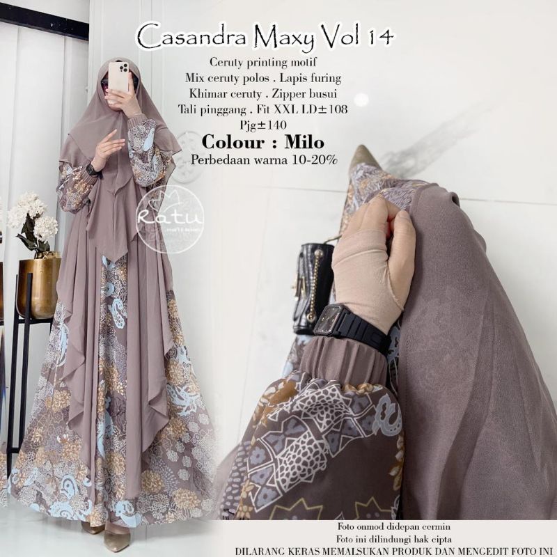 CASANDRA MAXY VOL.14 BY RATU (MAXY GAMIS MUSLIMAH) Maxy premium rekomended