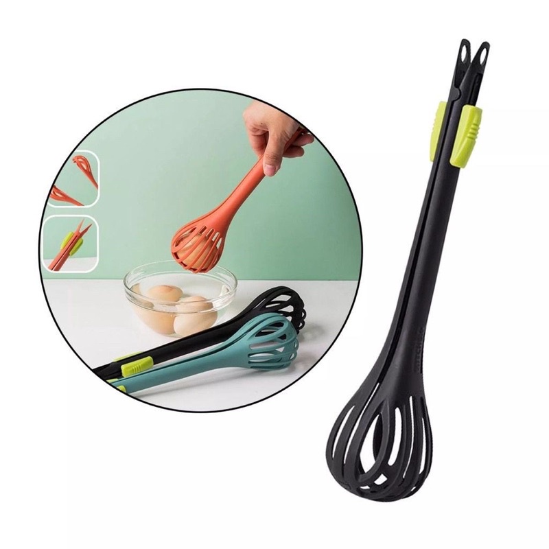 [W3] Whisk Pengocok &amp; Penjepit 2in1