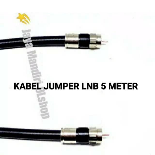 Kabel Jumper LNB Conector Parabola 5 Meter / Kabel Jumper LNB 5 M( Kualitas Bagus )