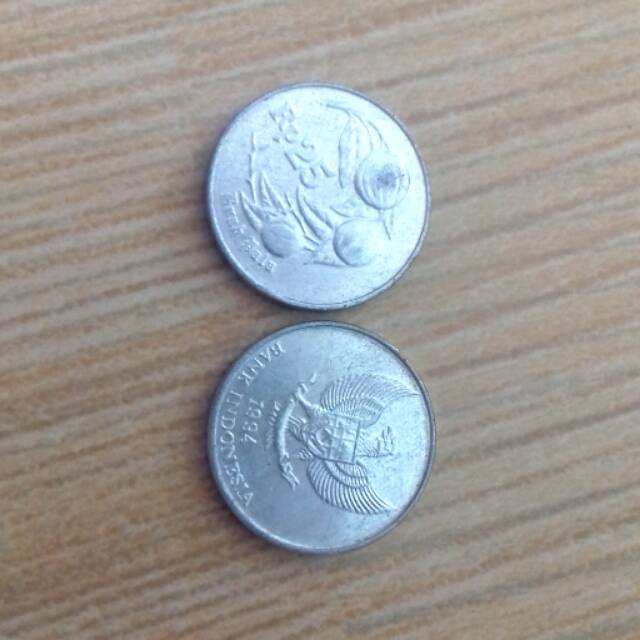 Uang logam 25 asli 100%