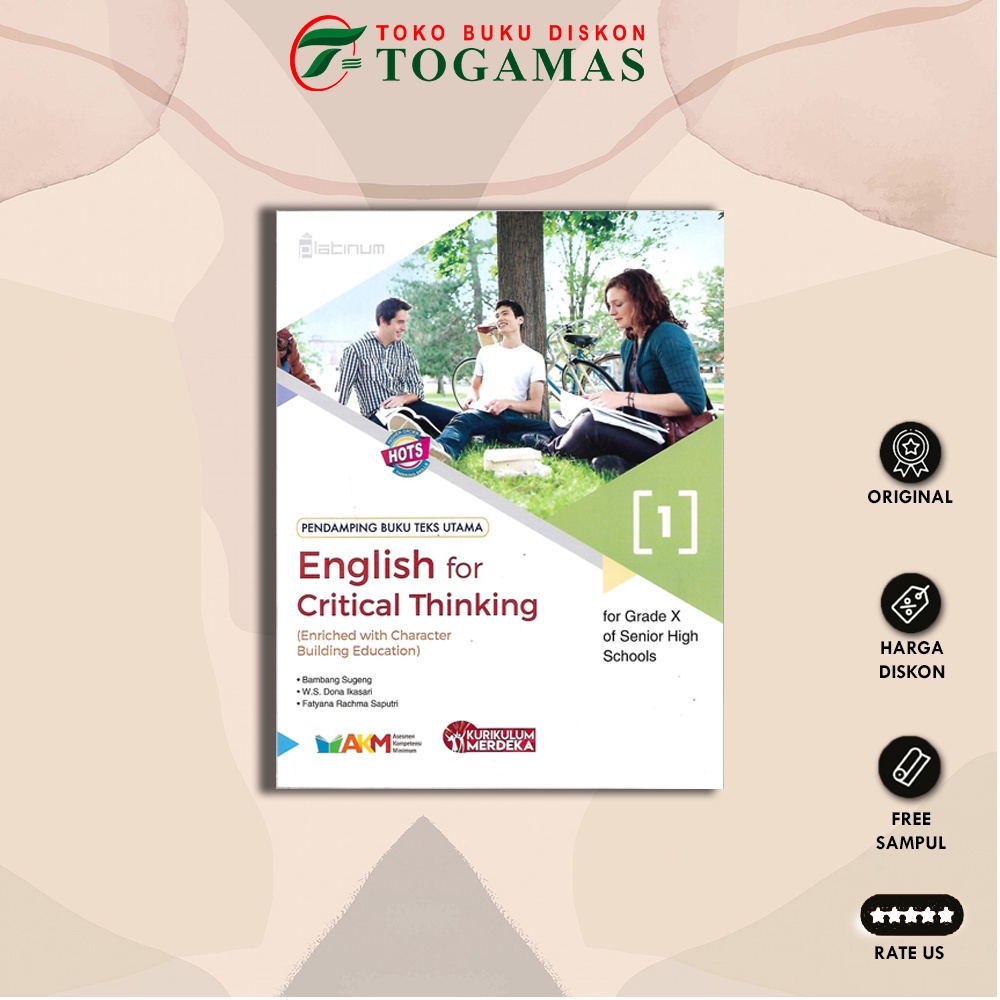 Jual Pendamping Buku Teks Utama English For Critical Thinking Sma /Ma