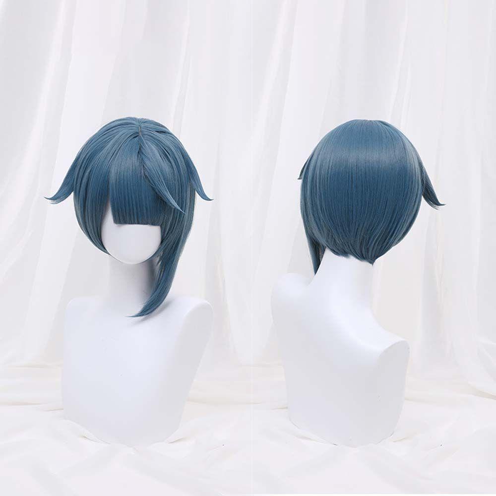 Mxbeauty Genshin Impact Cosplay Wig Rambut Palsu Anti Goyang Pendek Game Original Tahan Panas Cosplay Rambut Sintetis