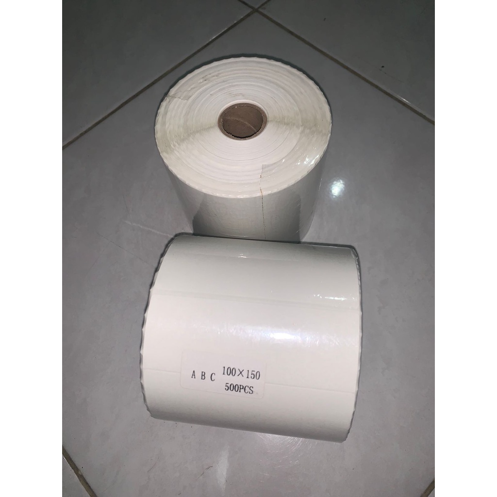

Kertas Sticker Resi /Label Thermal ABC - 100mm x 150mm