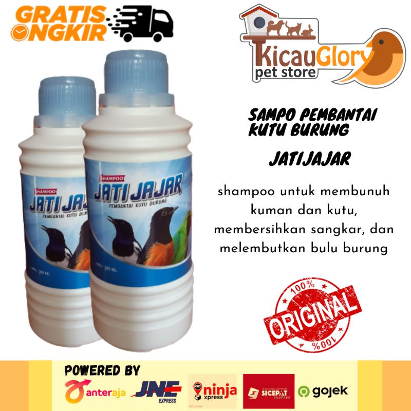 Shampo Sampo Burung Jati Jajar Jatijajar Pembantai Kutu Burung Ebod Jaya 300 ml