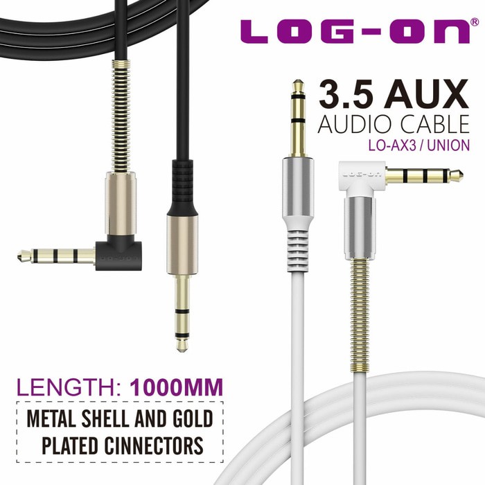 KABEL AUX LOGON 3,5MM UNION LO-AX3