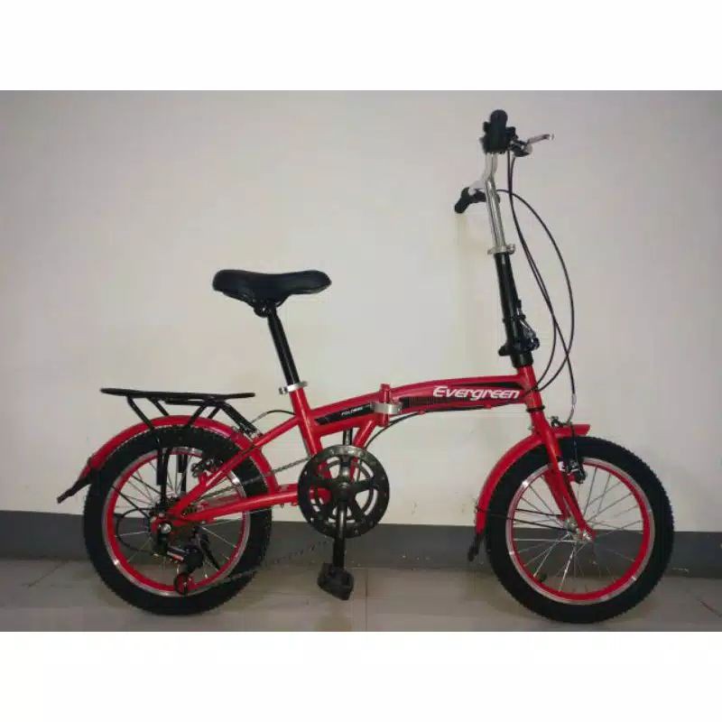 Sepeda Lipat 16 Evergreen 6speed