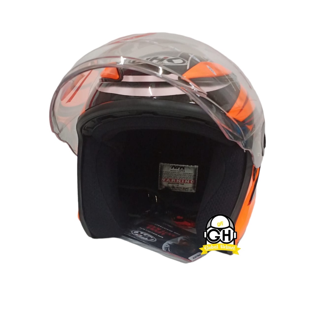 HELM NHK R6 TX 11 ORANGE FLO NHK R-6 MOTIF  TX-11 ORANGE FLOURECENT