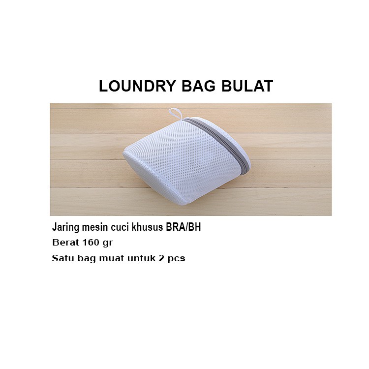 Laundry Bag Bra Bulat Jaring Baju Kotor Kantong Mesin Cuci Bra Celana Dalam