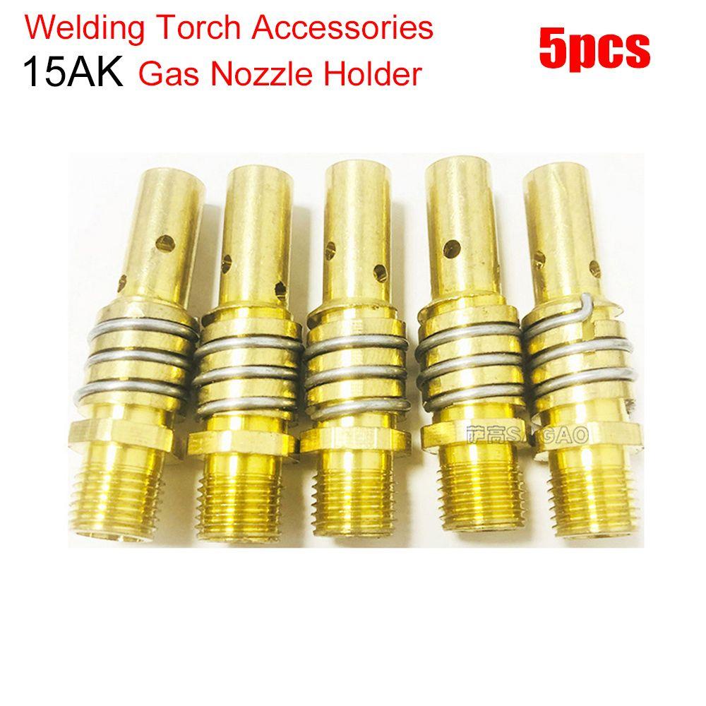 Solighter 5pcs Gas Nozzle Holder Perlengkapan Solder Welder Aksesori MB15AK Perakitan Batang Sambung