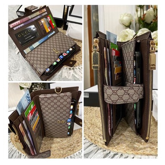 Dompet HP 2 Sleting 212 Bahan Embos Dan Waterproof