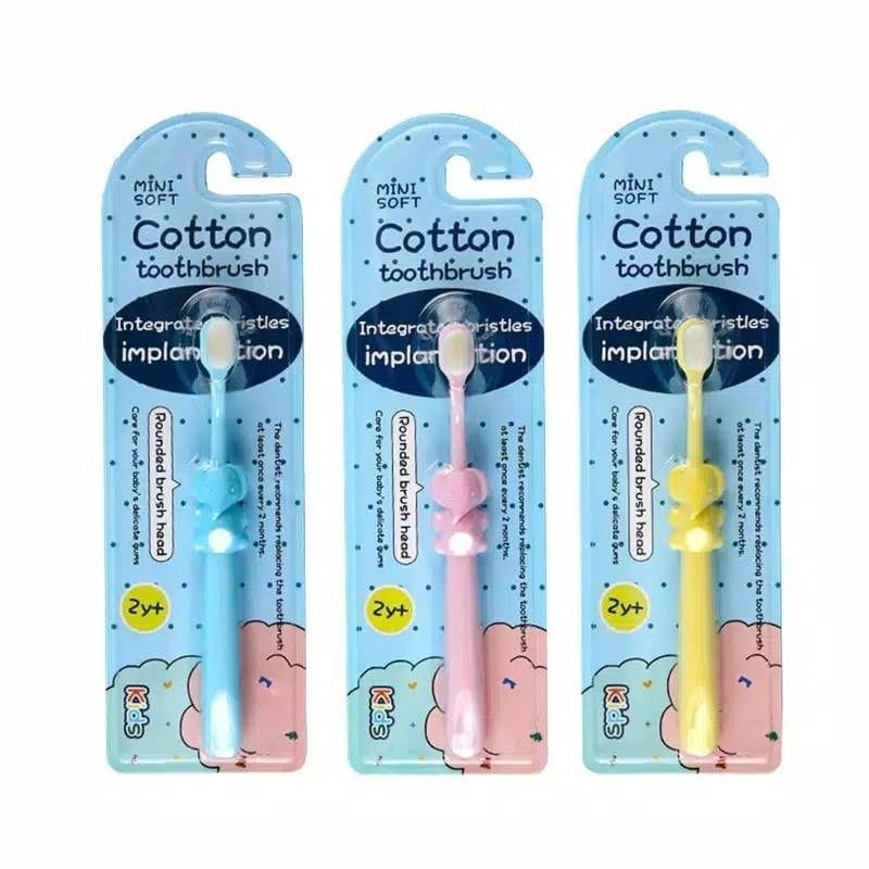 SIKAT GIGI BAYI MINI SOFT COTTON TOOTHBRUSH - mini soft cotton toothbrush