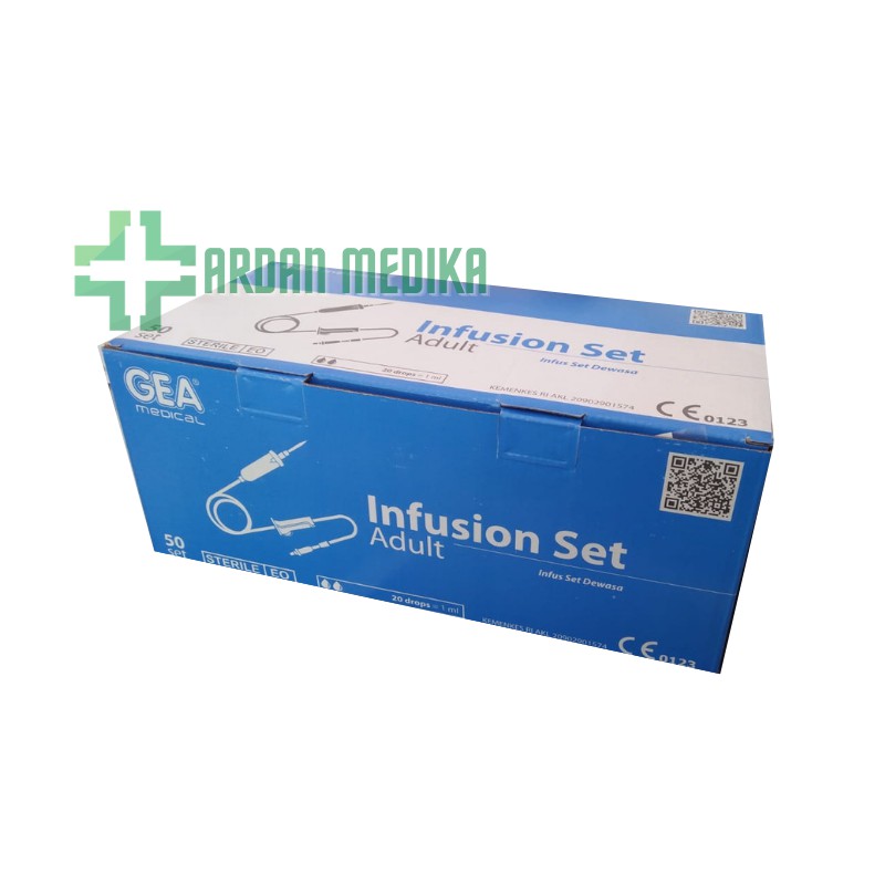 Infus Set Dewasa GEA / Selang Infus (Per Box)