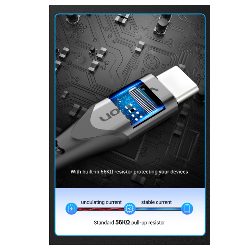 Vention Kabel Data USB Braided Type C 3A Fast Charge 0.25M 0.5M 1M