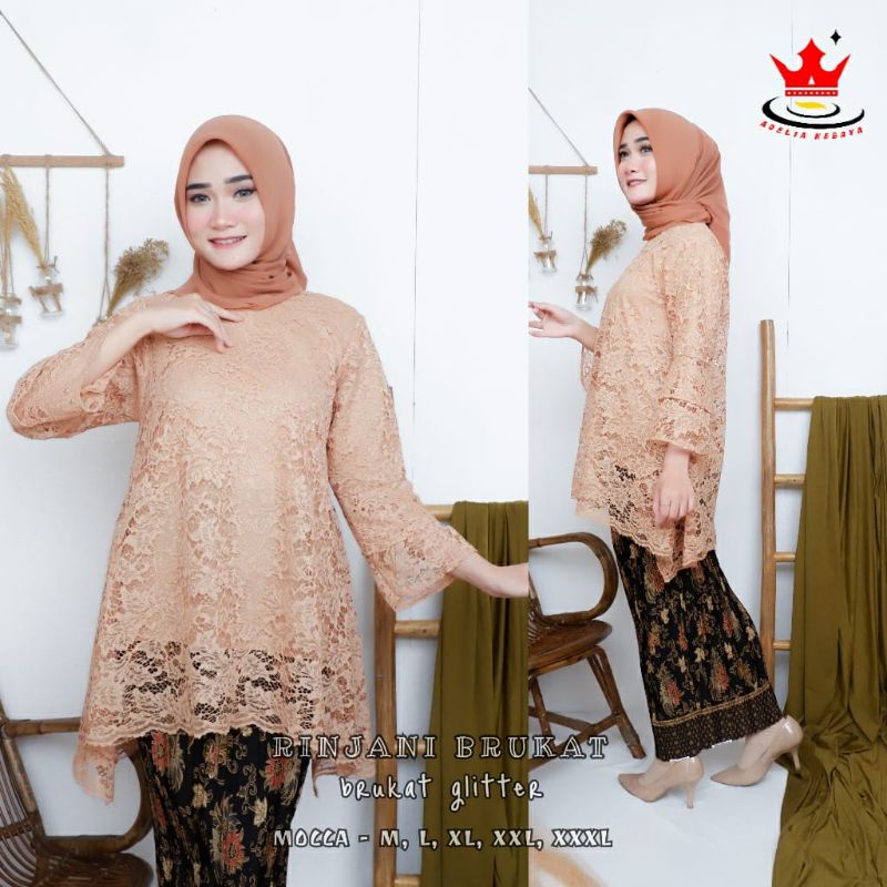 IndahKebaya | SET KEBAYA JUMBO / PESTA / PERNIKAHAN / KEBAYA MUSLIM MODERN MIX ROK PLISKET/ KEKINIAN