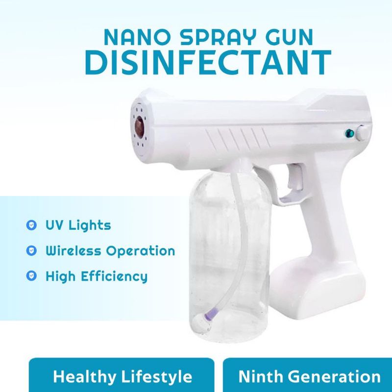 【33LV.ID】Nano Spray Gun Disinfectant wireless 800ml disinfectant anti virus rechargeable blue light