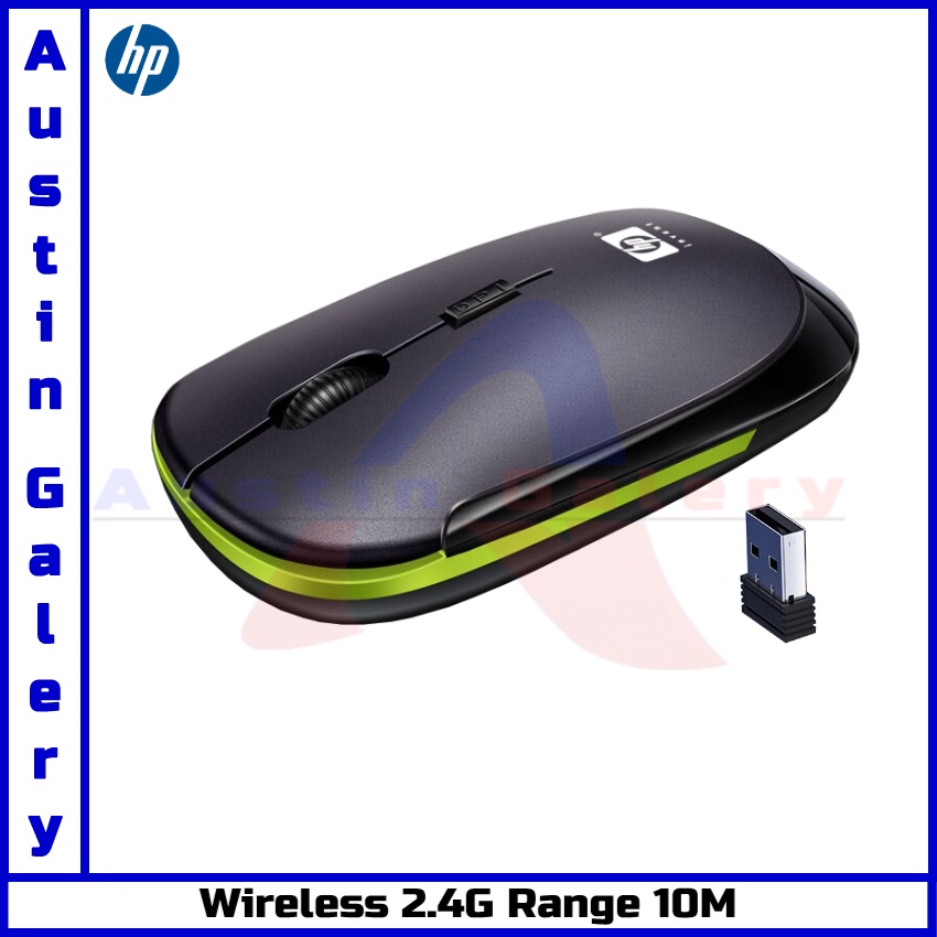 Mouse Wireless HP U3500 1600DPI Ultra Slim Mouse Wireless 2.4G Untuk PC Laptop Komputer