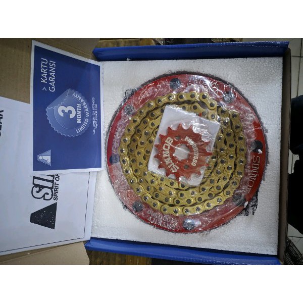 gear set sinnob premium vixion new terlaris