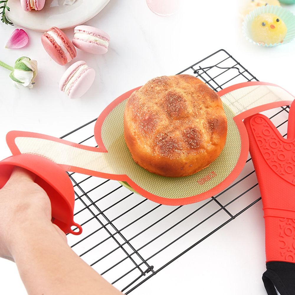 ELEGANT Dutch Bread Kneading Pad Kitchen Kitchen Cooking Tool Baking Mat Long Handle Accessories Oven Baking Supplies Silicone Dough Transfer Pad