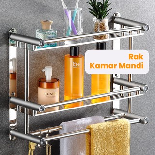  Starlight  Rak  Dinding  Kamar  Mandi  Stainless  Steel  Tingkat  