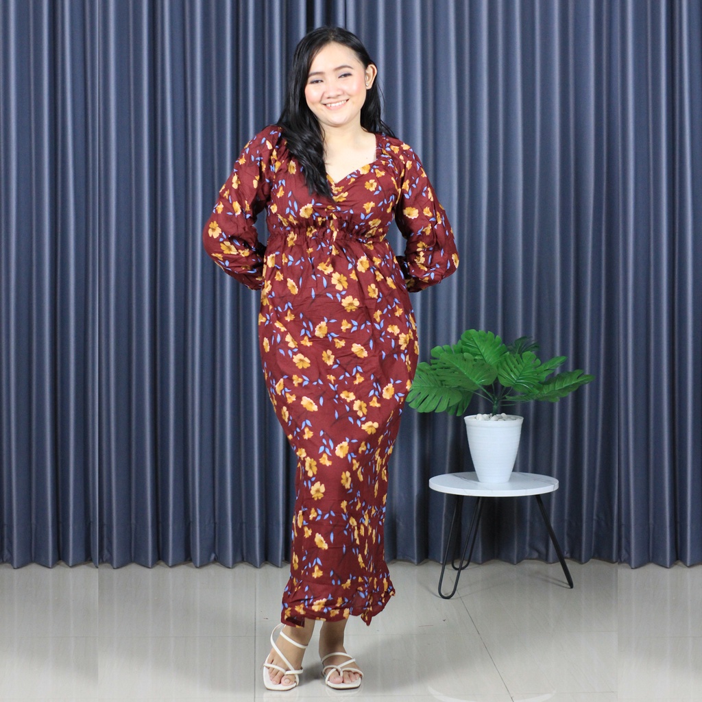 DRES SHARINI XL / ZAHRA PANJANG TANGAN PANJANG (pilih motif)