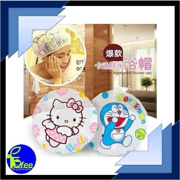 [IMPORT] - Shower Cap Karakter Penutup Kepala Anti Air Motif Kartun Kode S234