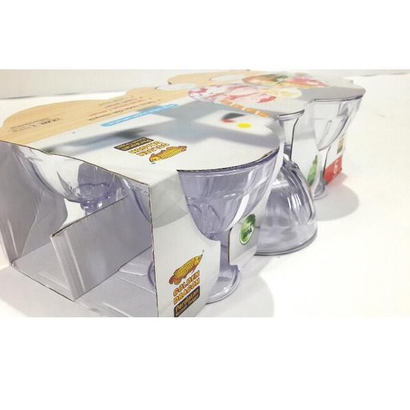 Kualitas Premium Ready stockGelas Melamin es teler/es krim/es campur bening Golden Dragon