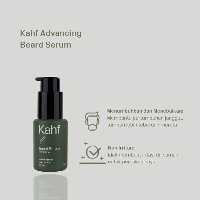 Kahf Advancing Beard &amp; Hair Serum 30 ml - Serum Penumbuh Janggut dan Rambut